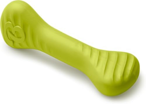 Benebone Natural Rubber Dog Bone Chew Toy, Natural Rubber | Natural Rubber, Tough But Gentle, Easy-Grip Design, Great for Fetch, Dishwasher Safe, Dog Bones, Long-Lasting
