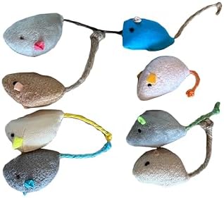 Durable Chew-Resistant Realistic Plush Mice Cat Teething Toys, Long-Lasting Interactive Kitten Toys