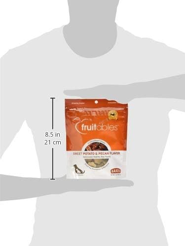 Fruitables Baked Dog Treats, Sweet Potato Snacks for Dogs, Low Calorie & Delicious, No Wheat, Corn or Soy, Healthy Puppy Training Treats, Made in the USA, Sweet Potato and Cranberry Flavor, 7oz | Healthy Dog Treats, Training Treats, Crunchy Dog Biscuit...