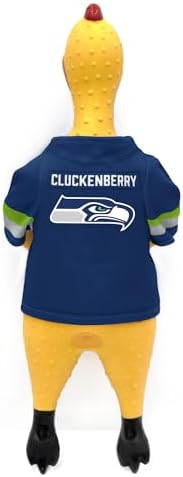 Littlearth NFL Team Rubber Chicken Pet Toy - Officially Licensed Teams