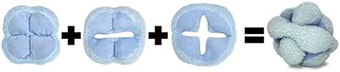 Glory To Dog Blue Snuffle Knot Interactive Dog Toy 4” Puzzle Ball