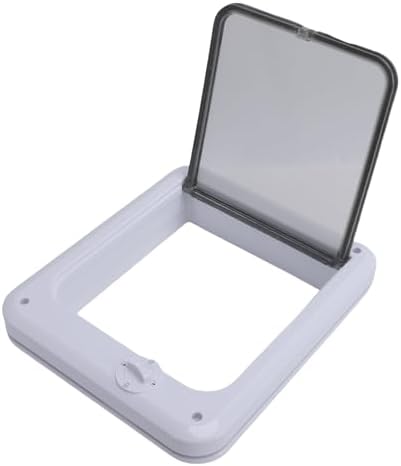 Cat Flap Privacy Door, 4 Way Control PP Plastic Pet Window Flap Screen Door for Home