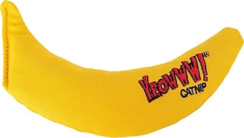 Yeowww! Catnip Chi-CAT-a Banana Toy for Cats - 7 Inches - Durable Cotton Twill - Made in the USA - Stuffed with Organically Grown Catnip