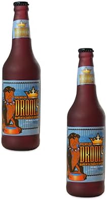 SILLY SQUEAKERS Tuffy 2 Pack Beer Bottle Dog Toy: Squeaky Dog Toy, Washable and Floats, Vinyl