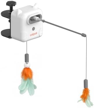Automatic Interactive Cat Feather Toys for Indoor Cats