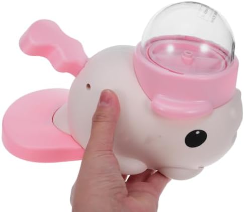 Healifty Dog Treat Dispenser and Rotating Food Dispensing Whale Shaped with Button Press Interactive Fun Slow Feeder Puzzle Portable and Convenient for Dogs for Training at Home