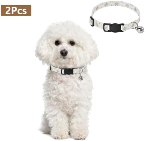 Cute Unicorn Eyes Easy to Wear Dog Collar 2 Pack Cat Neck Collar