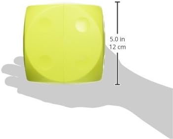 Kruuse Buster Cube Dog Toy – Large, Lime – Interactive Treat Dispensing Puzzle Feeder for Dogs – Durable, Mentally Stimulating Enrichment Toy for Slower Eating & Boredom Reduction