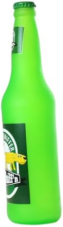 SILLY SQUEAKERS Tuffy Beer Bottle Dog Toy: Squeaky Dog Toy, Washable and Floats, Vinyl