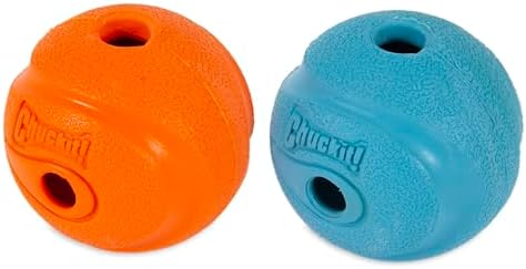 Chuckit! The Whistler Ball Dog Toy, Medium (2.5 Inch Diameter) for Dogs 20-60 lbs, Multicolor, 2 Count (Pack of 12)
