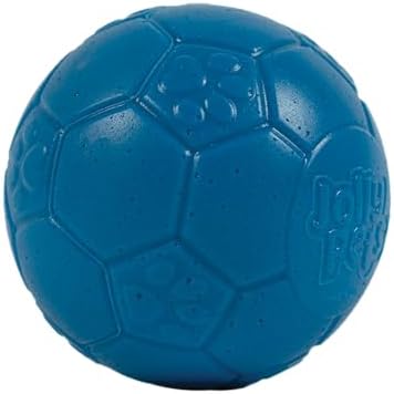 Jolly Pets Mini Soccer Ball Dog Toy, 3 in, Ocean Blue - Durable