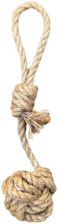 Medium Hemp Rope Dog Tug Toy, Eco-Friendly, No Harmful Dyes (not a chew Toy!)
