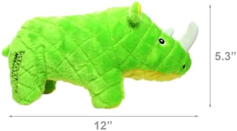 MIGHTY Tuffy 2 Pack Rhinoceros Dog Toys