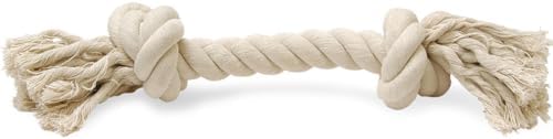 Jeffers Pet Rope Bone Dog Toy, White, 16" – Durable Braided Rope for Tug of War, Chewing & Fetch – Interactive Play for Pets – Machine Washable Dog Game Toy, Supports Healthy Teeth