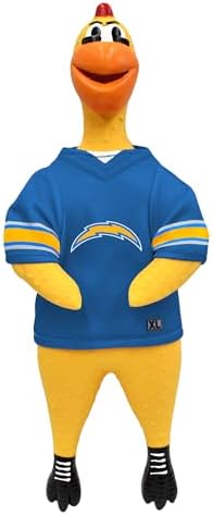 Littlearth NFL Team Rubber Chicken Pet Toy - Officially Licensed Teams