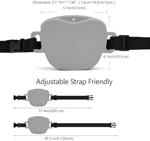 AUDWUD Magnetic Silicone Dog Treat Pouch with Adjustable Belt