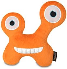 P.L.A.Y. - Monster Toy Collection Chatterbox Monster with Squeaker Pet Toy - Orange