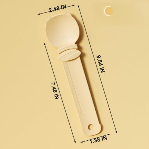 3 Pack Cat Treat Dispenser Spoons for Wet Food – Lickable Squeeze Spoon for Churu & Cat Treats – Multi-Function Feeding Spoon for Cats – 9.8 Inch,Beige, Purple, Pink