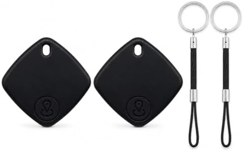 Itagpro GPS Tracker, Real-Time Global Location and Two-Way Finder for iOS and Android, with Lanyards，Black：2-Pack