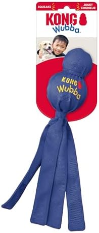 KONG Wubba Large Dog Toy 2 Pack – Durable Interactive Tug & Toss Toy