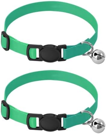 Green Gradient Easy to Clean Cat Collars 2 Pack Pet Collars for Cats