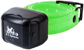 DT SYSTEMS RAPT1400 Additional Collar Receiver for RAPT1400 Dog Training System, Rechargeable Adjustable Gentle Touch Stimulation Add-On E-Collar - Green