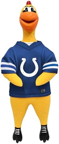 Littlearth NFL Team Rubber Chicken Pet Toy - Officially Licensed Teams