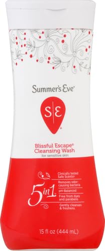 Summer's Eve Blissful Escape All-Over Daily Feminine Wash, pH-Balanced Body Wash for Women, Removes Vaginal Odor and Refreshes, 15 Fl Oz (Pack of 2)
