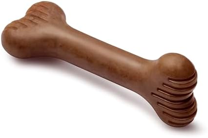 Benebone Bone Dog Chew Toy for Aggressive Chewers, Real Bacon, Medium