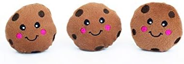 ZippyPaws Burrow Replacement Miniz Squeaky Toy for Enrichment - Cookies