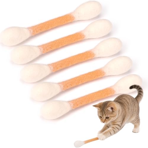 Swabs Cat Toys with Catnip, Cat Toys for Indoor Cats, 5Pcs