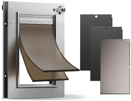 All Aluminum Cat Door Interior Door, Pets Up to 22 lb