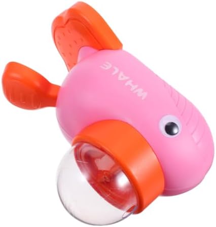 Whale Shaped Dog Treat Dispenser with Button Food Puzzle Slow Feeder