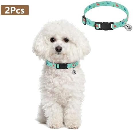 Cute Cartoon Dinosaurs Collars for Cats, 2 Pack Cat Collar with Bell