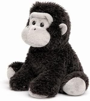 Gorilla Dog Toy w/ Squeaker | Small Plush Gorillas Dogs Toys | 6 Inch Stuffed Squeaky Gorilla Toy for Pets | Ape Dogs Toys | Realistic Squeaky Apes & Gorillas | Small/Medium Breed | Black/Gray | 6"