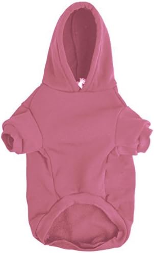 BINGPET Dog Hoodie for Small Dogs, Soft Pullover Pet Sweater | Warm Dog Sweatshirt Clothes, Winter Hooded Outfit for Girl Boy Dogs Puppy, Chihuahua Cold Weather Coats Wear, Pink S