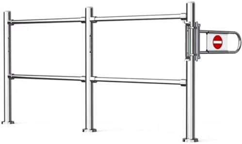 Heavy Duty Metal Swing Safety Gate, Spring-Loaded One-Way Door, Auto Closing, Child & Pet Proof, Indoor/Outdoor Use, Adjustable Width, Easy Installation
