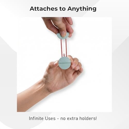 ROAM SMART TRACKER Bluetooth Item Locator: iOS & Android Compatible | Waterproof Tracker for Keys, Luggage, Kid & Pet Gear, Built-in Elastic Strap, No Extra App or Fees, Fast Setup, 1-Pack