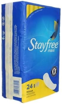 Stayfree Reg Maxi Pad 24ct