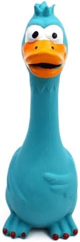 Squeaky Chicken Toy, Latex Rubber Screaming Chicken Toy, Chew Toy, Teething, Stress Relief,for Small Medium Large Dogs, Indoor Outdoor Play(Blue)