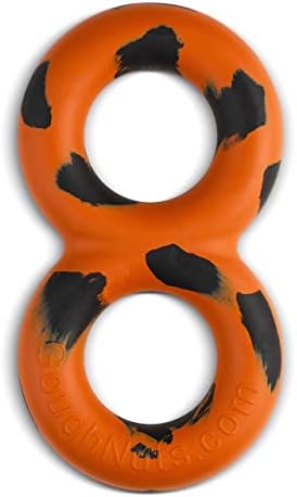Goughnuts — Dog Toys for Aggressive Chewers | Virtually Indestructible Pull Toy for Breeds Such as Pit Bulls and German Shepherds | Heavy Duty Tug Dog Toy | Medium | Orange