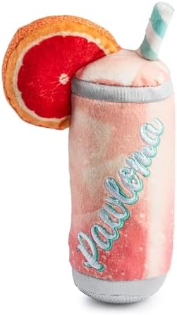 Haute Diggity Dog Pawloma Plush Dog Toy, Cocktail Parody Stuffed Chew Toys