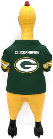 Littlearth NFL Team Rubber Chicken Pet Toy - Officially Licensed Teams