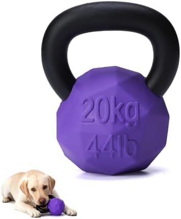 MECOOL Indestructible Dog Toy for Aggressive Chewers - Heavy Duty Chew Ring with Durable Nylon and Treat Dispenser Rubber Base, Interactive Food Puzzle Dog Chew Toy,Large Purple