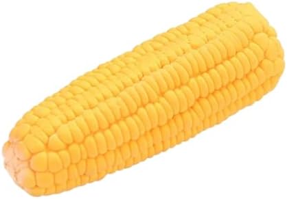 JJLFresheners Pet Dog Puppy Latex Corn Shape Squeaky Bite-Resistant Interactive Play Chew Toy Pet Supplies Dog Toy Corn, Toys Aggressive Chewers for Small/Medium/Large