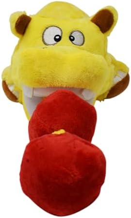 Hasbro 17in Dog Toys Squeak and Tug Hungry Hungry Hippos - Yellow/Red