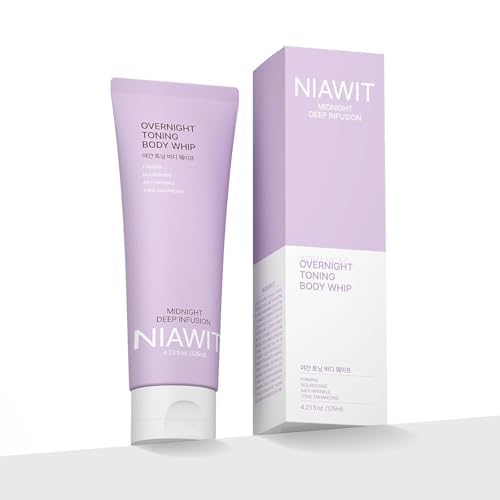 Overnight Toning Body Whip – For Loose Crepey Skin on Arms, Thighs & Belly | Firming, Moisturizing & Anti-Wrinkle Night Cream to Improve Tone While You Sleep, All Skin Types