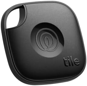 Life360 Tile - Bluetooth Tracker, Keys Finder and Item Locator for Keys, Bags and More. Phone Finder. Both iOS and Android Compatible. 1-Pack (Midnight)