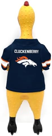 Littlearth NFL Team Rubber Chicken Pet Toy - Officially Licensed Teams
