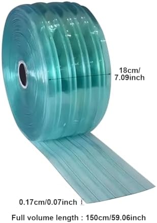 Dog Door Replacement Flaps,Plastic Vinyl Strip for DIY Doghouse Entry Door or Cat Door,7.09 in x 4.9ft,Curtain Strips for Commercial Entry Doors,DIY Dog Cat House Entry Door,Easy to Cut & Install
